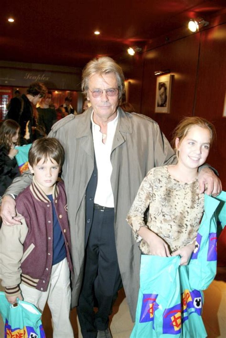 Alain Delon children: Anthony Delon, Alain-Fabien Delon, Anouchka Delon