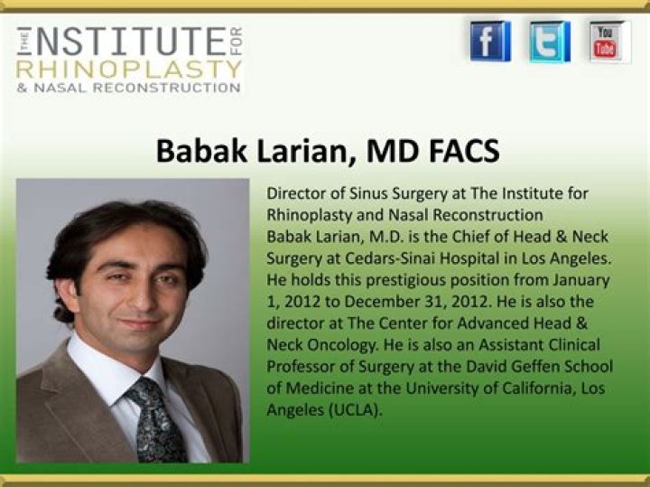 Dr. Babak Larian, MD – Beverly Hills, CA