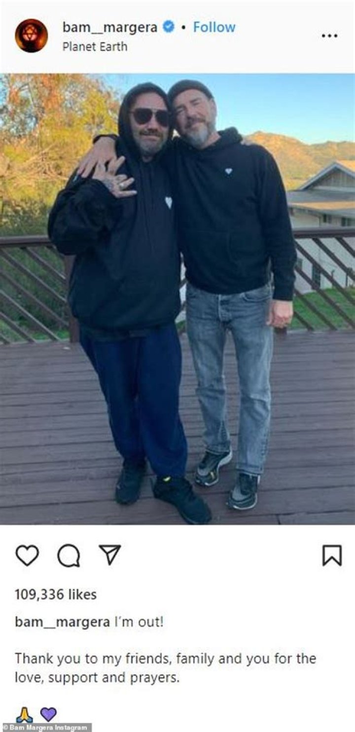 Bam Margera says he was ‘basically pronounced dead’ after battle with pneumonia