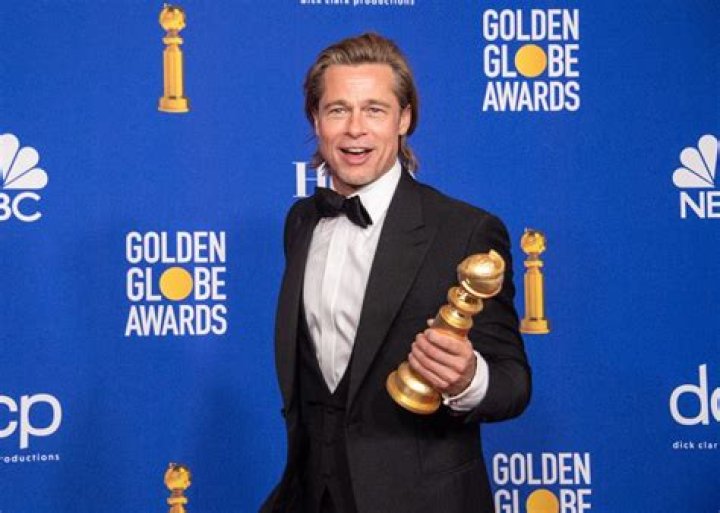Brad Pitt Wins Best Supporting Actor Golden Globe As Jennifer Aniston Looks On — Watch Video