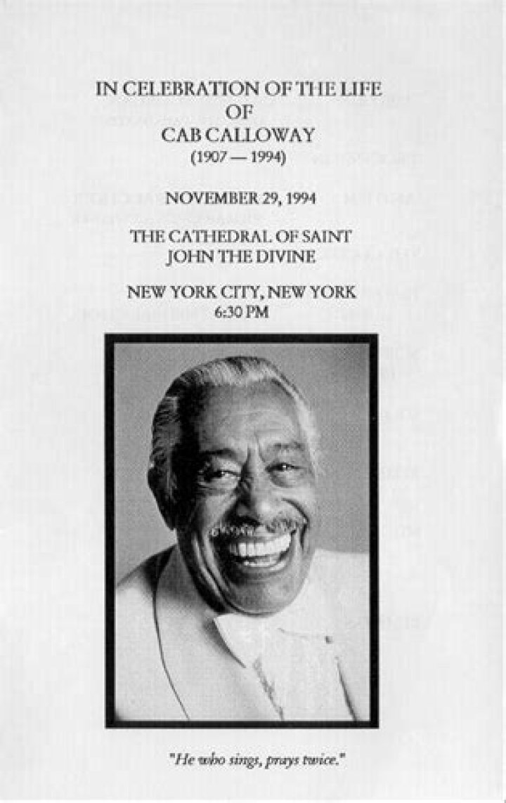 Cab Calloway cause of death: What happened to Cab Calloway?