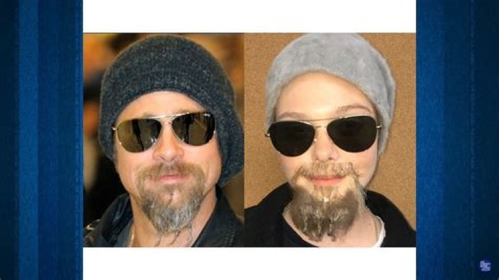 Elle Fanning Cosplays As Brad Pitt Back When He Rocked That Beaded Beard Look And The Resemblance Is Uncanny And Hilarious!