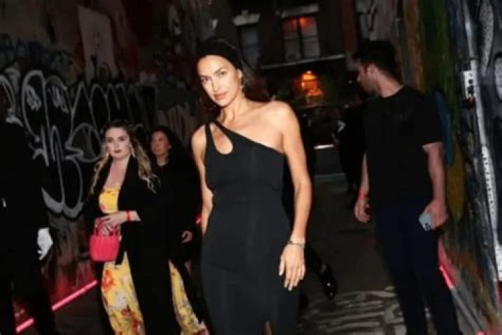 Irina Shayk made a splash in a dress with breathtaking cuts