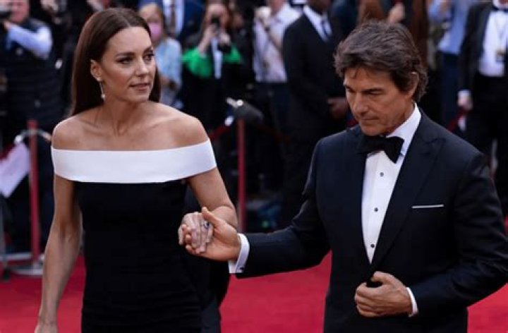 Kate Middleton in an off-the-shoulder dress at a film premiere in London