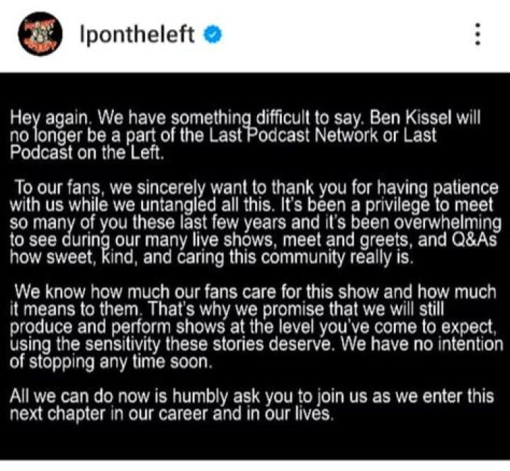 ‘Last Podcast on the Left’: What happened between Ben Kissel and Taylor Moon?