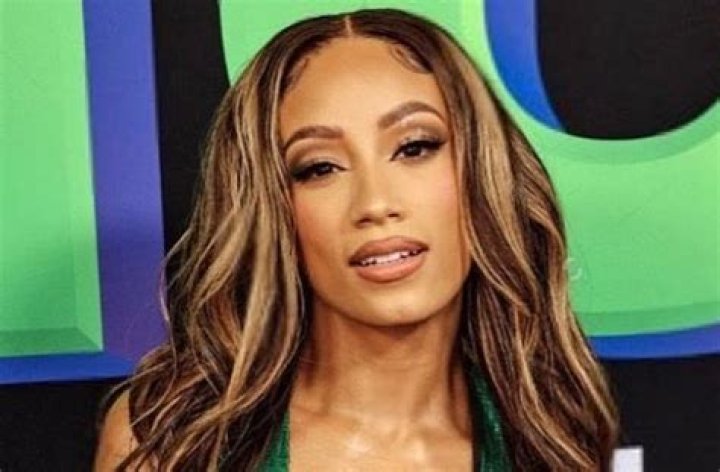 Mercedes Varnado Wears Pink Sports Bra Meditating