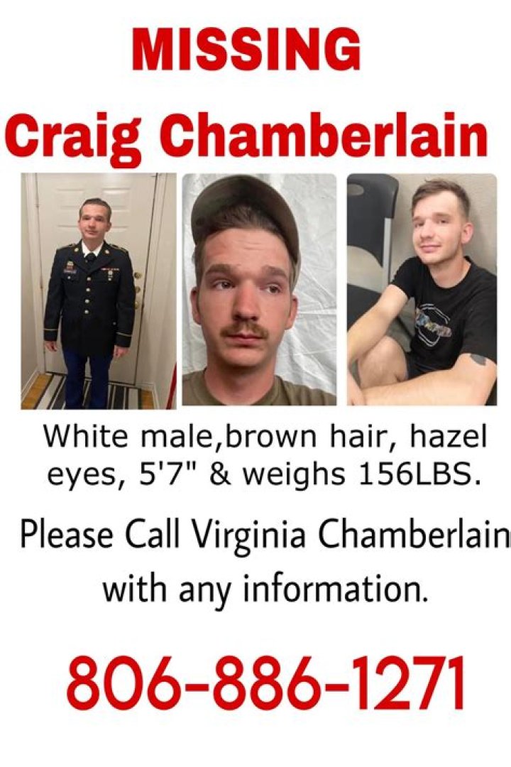 Missing Fort Cavazos Soldier Craig Chamberlain was found alive in Killeen