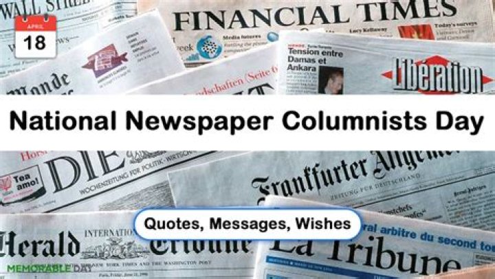 List of Famous Newspaper Columnists