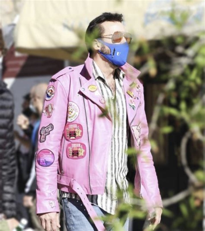 Nicolas Cage Rocks A Pink Leather Jacket In Set Photos From New Movie