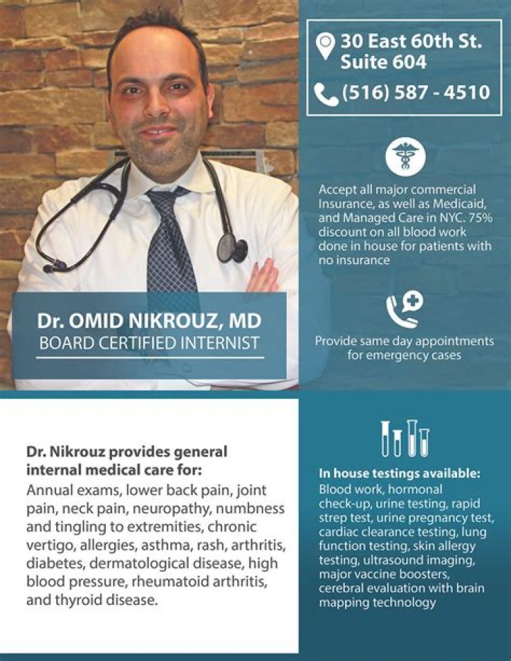 Dr. Omid Nikrouz, MD – New York, NY