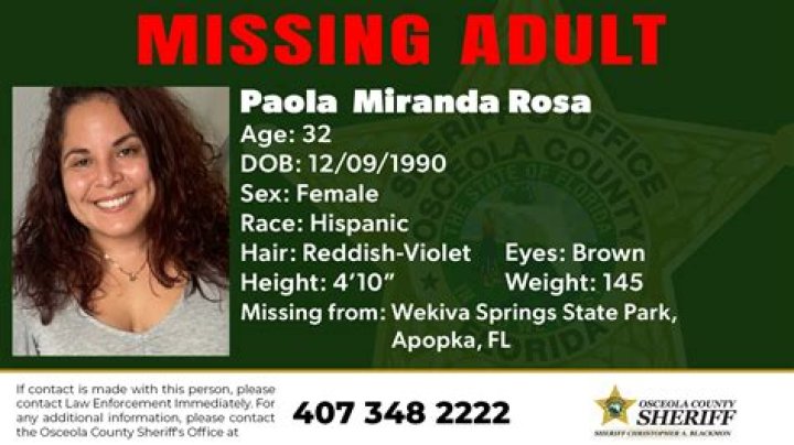 Paola Miranda Rosa Missing Update