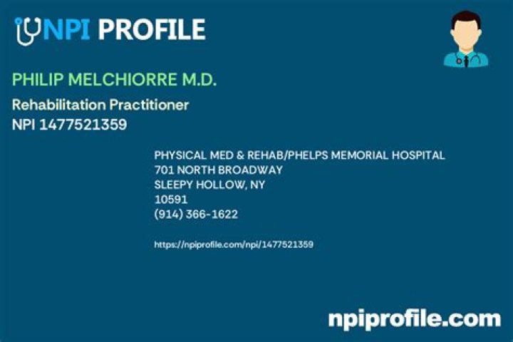 Dr. Philip Melchiorre, MD – Tarrytown, NY