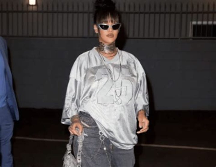 Rihanna Was Spotted Out And About Wearing A Glistening D Pendant, Which Has Led To Speculation Regarding The Name Of Her Child