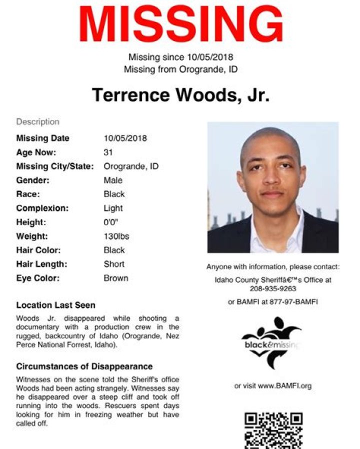 Terrence Woods Missing Update 2022; Tv Production Assistant Was Last Seen in Idaho
