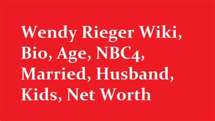 
Wendy Rieger Age, Birthday, Wikipedia, Who, Nationality, Biography 
