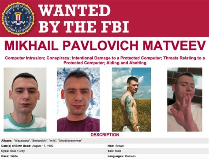 
What did Mikhail Matveev do? US places $10 million bounty on Russian hacker 