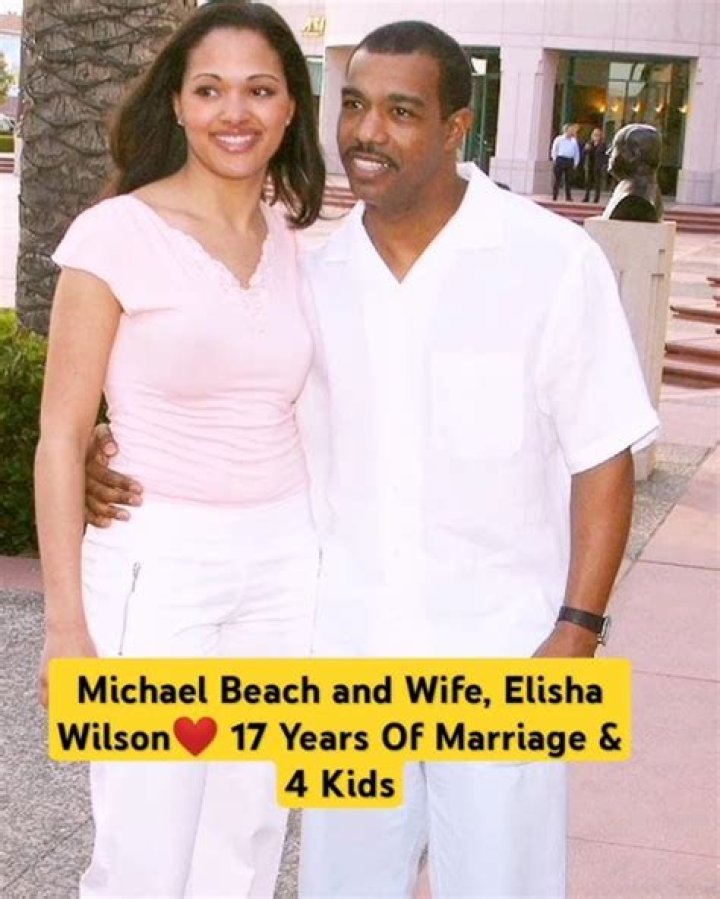Who is Michael Beach wife Elisha Wilson?